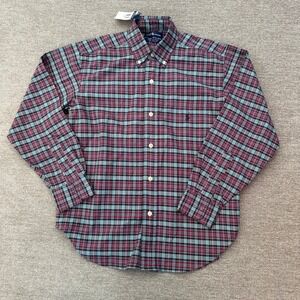 NWT Ralph Lauren Boys Plaid Button‎ Down Shirt Long Sleeve Small